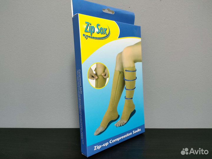 Компрессионные гольфы на молнии Zip Sox