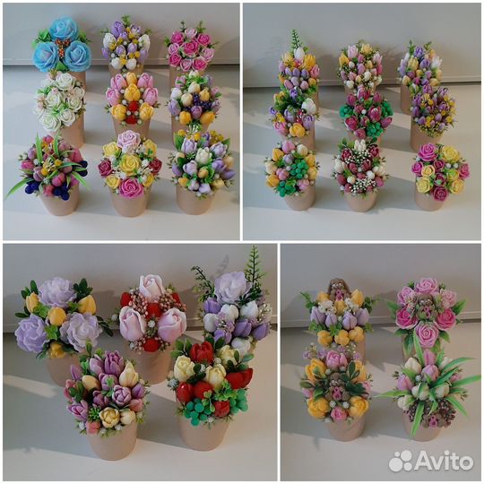 Мыло ручной работы букеты