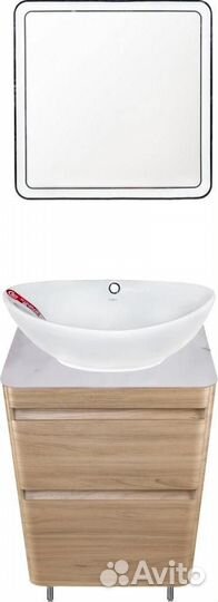 Тумба с раковиной Style Line Атлантика 60 Люкс Plu