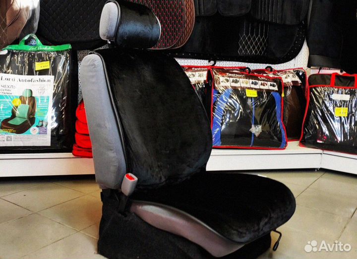 Меховые Накидки Чехлы на сиденья Nissan Tiida