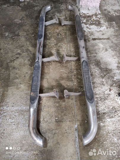 Пороги на внедорожник нержавейка