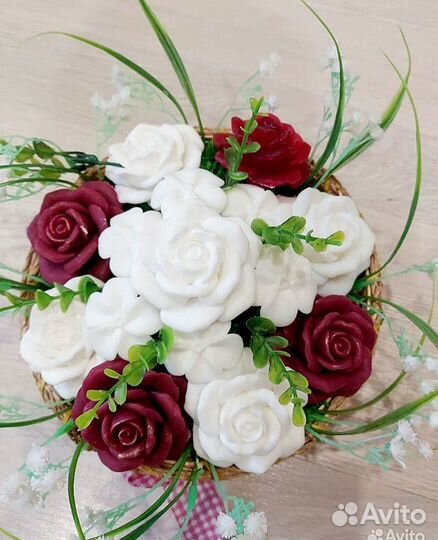 Букет из мыла ручная работа подарок на выпускной