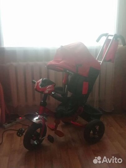 Велосипед коляска с ручкой
