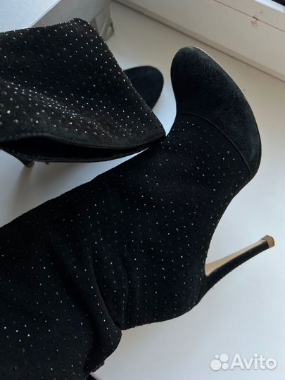 Ботильоны натуральная замша