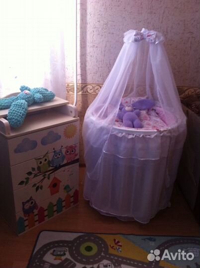 Овальная Детская кроватка