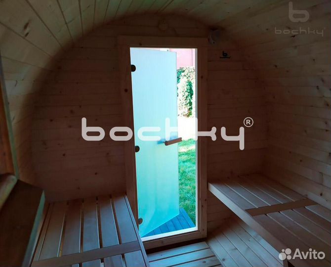 Мобильная Баня бочка 2х1,36 метра круг под ключ