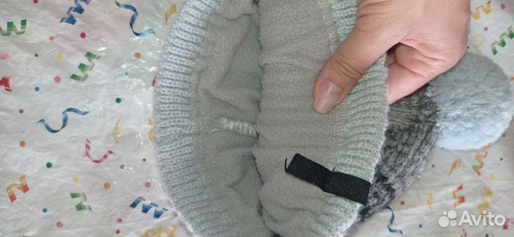 Шапка демисезонная теплая на 3 года для мальчика