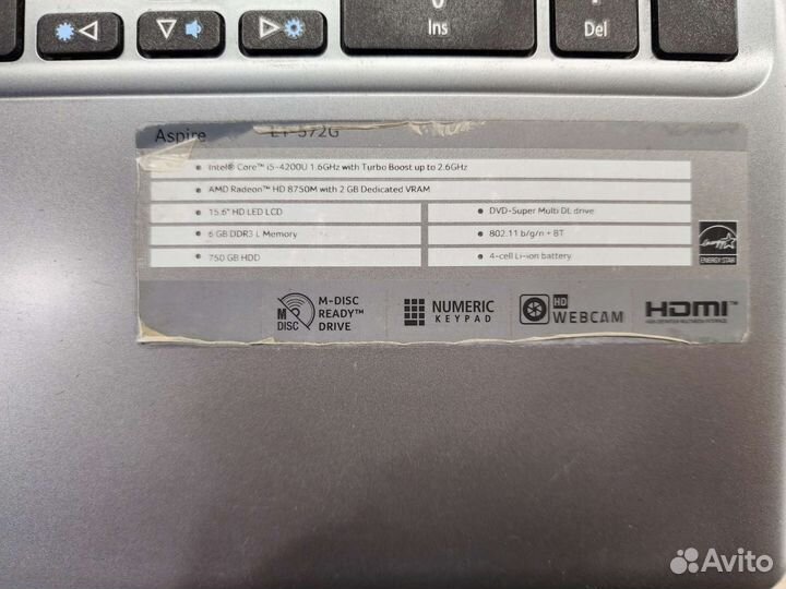 Ноутбук Acer aspire