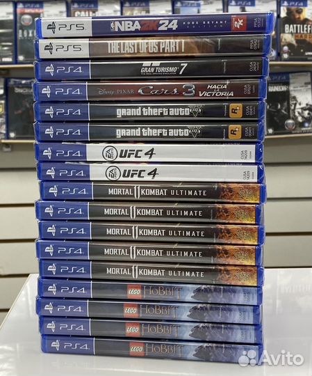 Игровые диски на sony playstation 4, 5