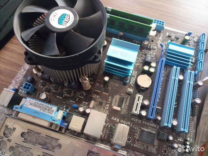 Комплект 4ядра 8gb ddr3 +кулер и другие