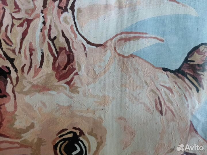 Картина на холсте без подрамника