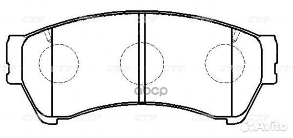 Колодки передние Mazda 6 1.8/2.0/2.5 07 CTR GK0
