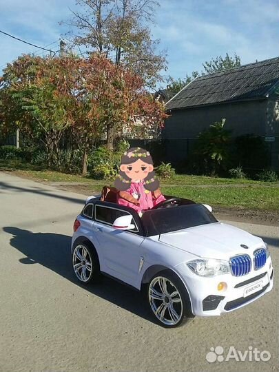 Детский электромобиль bmw х5 отл сост
