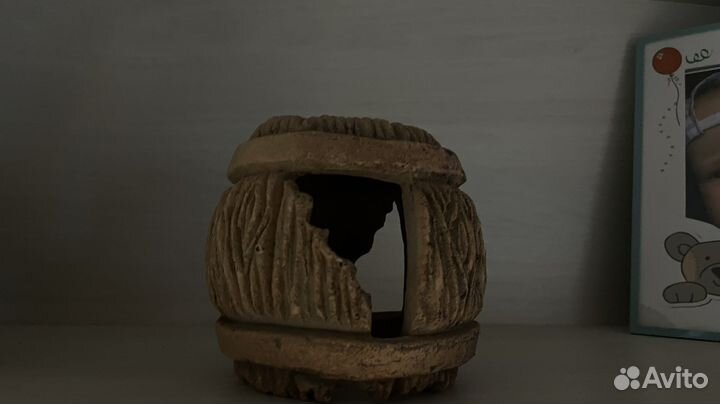 Керамический бочонок в аквариум