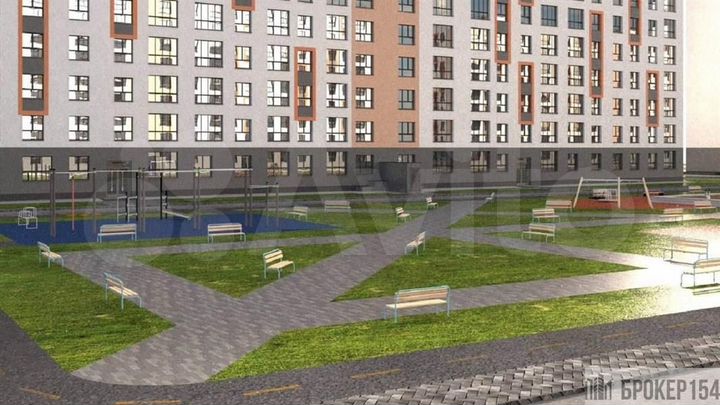 1-к. квартира, 52,2 м², 7/9 эт.