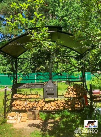 Беседка с мангалом