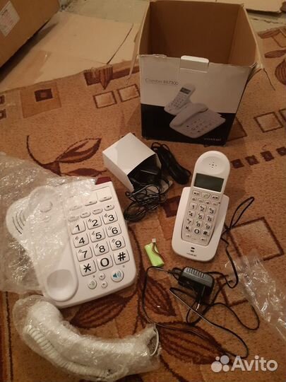 Телефоны стационарные Pansonic и Texet