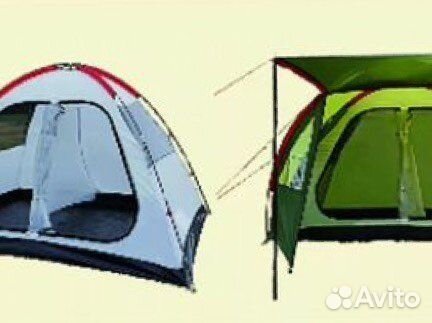 Палатка туристическая 4 местная-2 комнатная