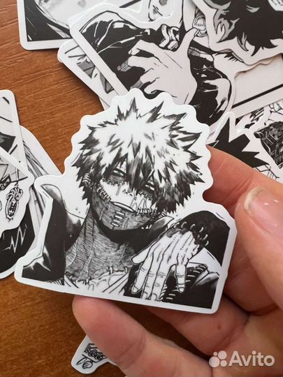 Аниме наклейки набор 25 шт