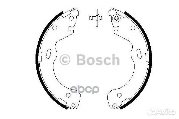 0 986 487 654 колодки барабанные Ford Maverick