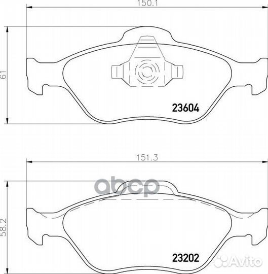 Колодки тормозные дисковые перед (PF-5495)