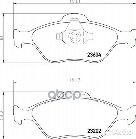 Колодки тормозные дисковые перед (PF-5495)