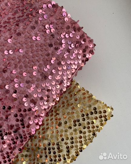 Ткань пайетки на бархате