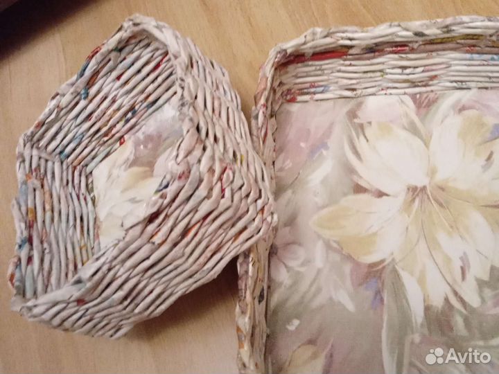 Поделка Плетеные корзинки ручная работа