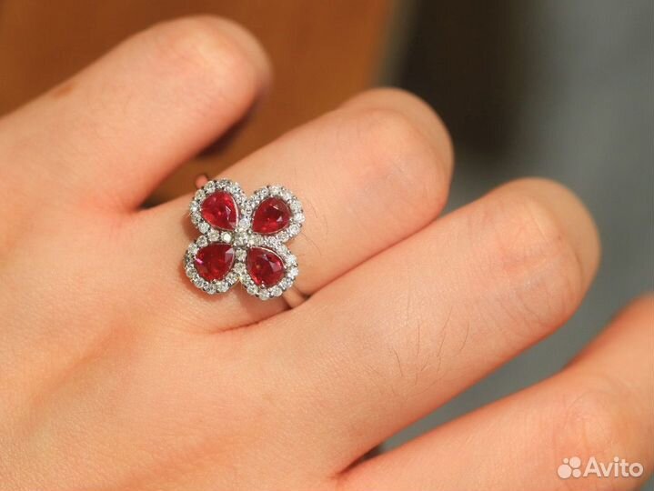 Золотой комплект кольцо и подвеска