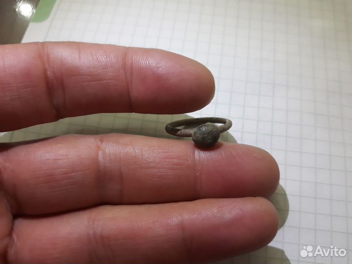 Старинное кольцо и серьга