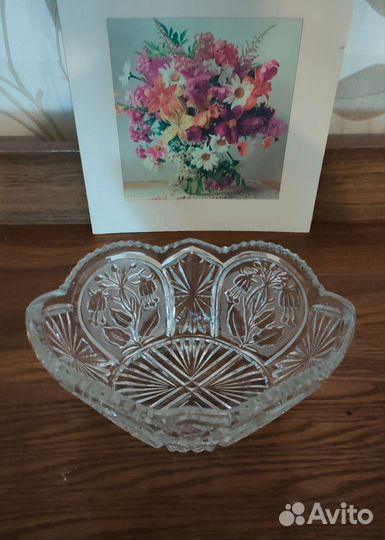 Салатник(ваза)хрустальный Колокольчики, СССР