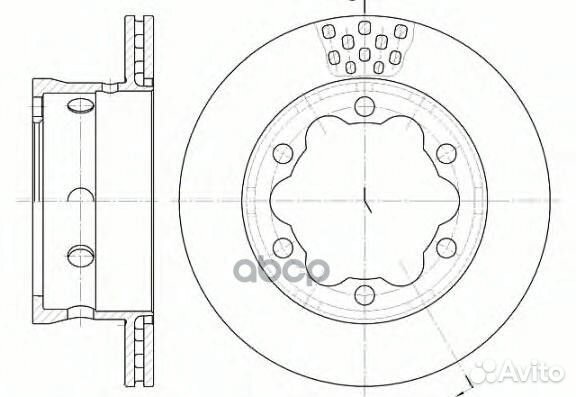 6623.10 диск торм. зад. MB Sprinter, VW LT 96
