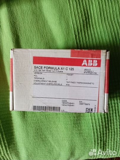 Автоматические выключатели ABB sace formula tmax