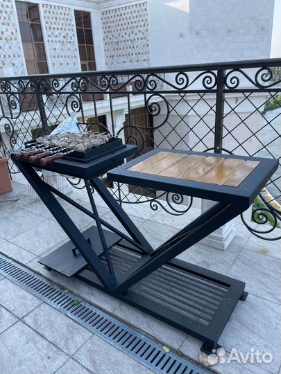 Мангал в стиле лофт