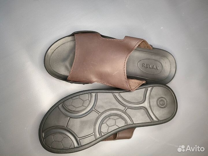 Пантолеты шлепанцы тапочки из натуральной кожи