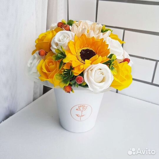 Букеты из мыльных роз