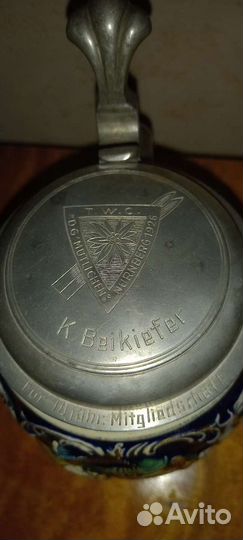 Антикварная пивная кружка 1926 год