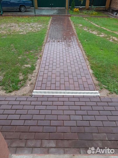 Укладка тротуарной плитки
