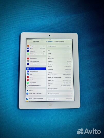 iPad 3, 64gb, есть разъем для SIM-карты