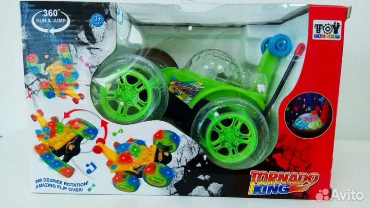 Машинка перевертыш Tornado King Свет + музыка