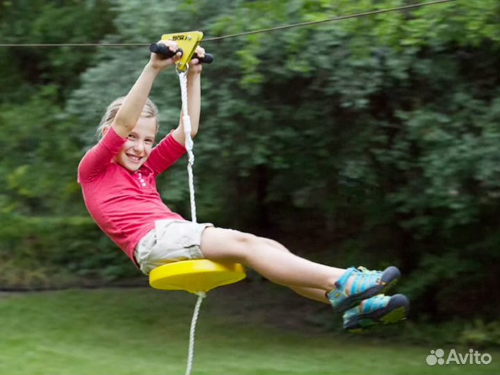 Зиплайн - Zip line - троллей (тарзанка)