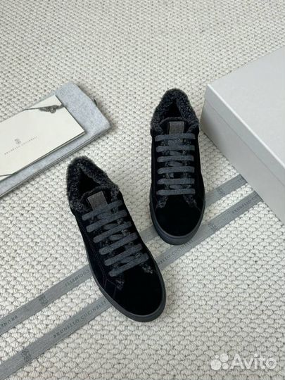 Кеды зимние женские Brunello Cucinelli