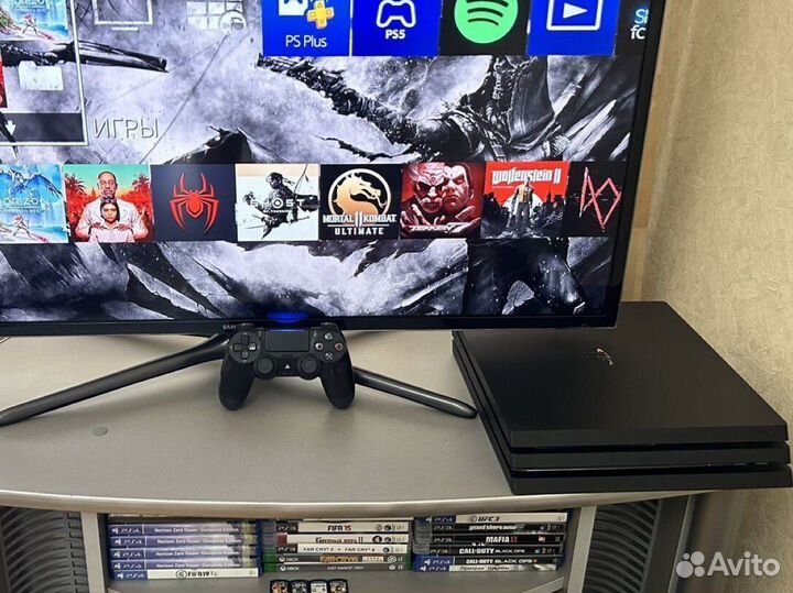 Ps4 pro,топ Игры(+200игр) MK11,SpiderMan