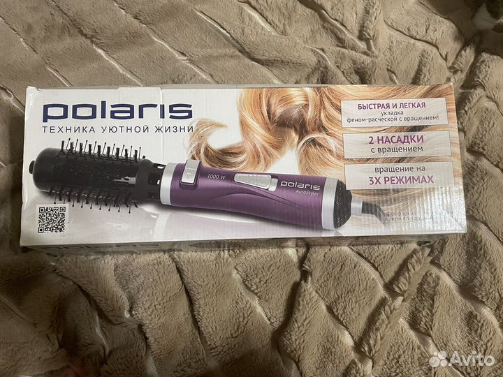 Фен-расческа Polaris