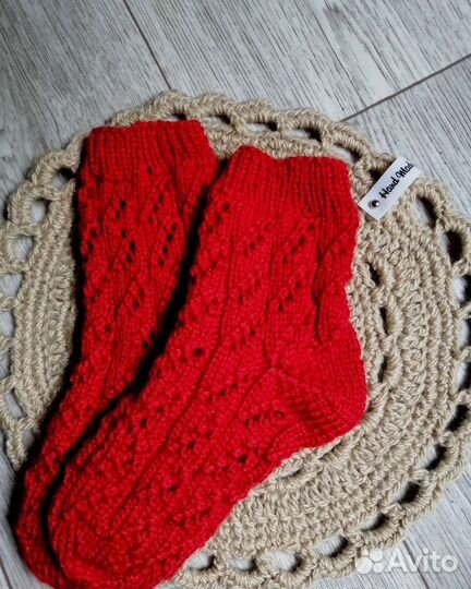 Вязаные носки