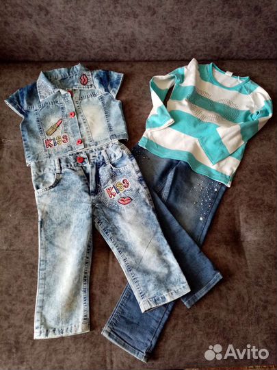 Вещи, обувь пакетом на выход девочке 100-110