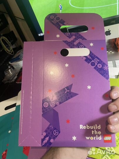 Подарочный пакет от lego лего