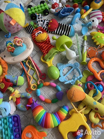 Игрушки пакетом прорезыватели погремушки мягкие