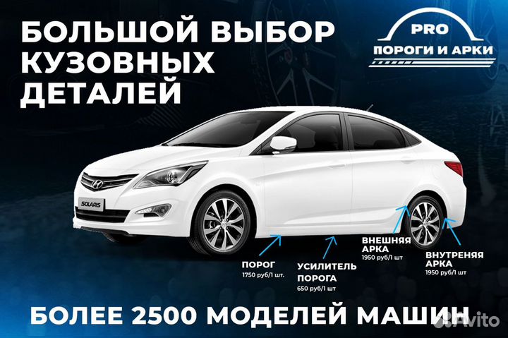 Ремонтные пороги Daewoo Nexia