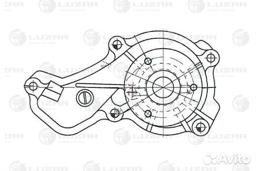 Насос водяной для ам Honda Civic (06) 1.8i (LWP L